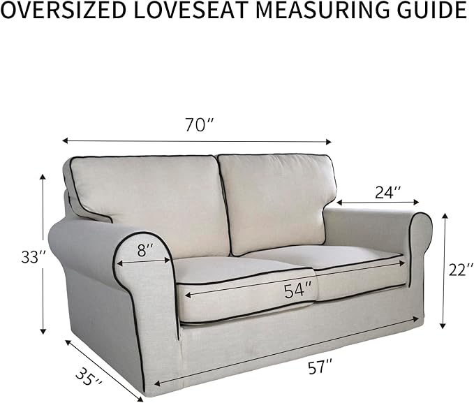 PureFit Super Stretch Sofa Slipcover – Spandex Non Slip Soft Couch Sofa Cover - Image 6