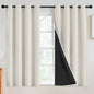 SimpleHome Cream 100% Blackout Curtains Room Darkening Living Room 54 Inch | by SimpleHome