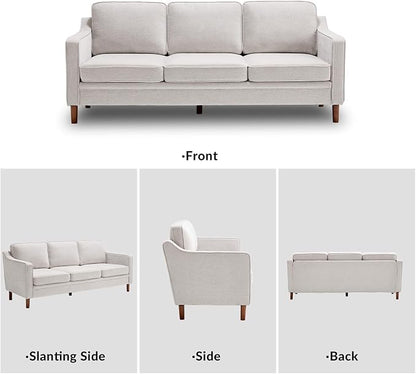 Kingfun Living Room Furniture Sets, 3 Seater Couch and Loveseat, Mid Century - Image 8