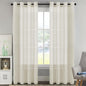 H.VERSAILTEX Linen Curtains Flax Linen Blended Curtain Panels by HVERSAILTEX
