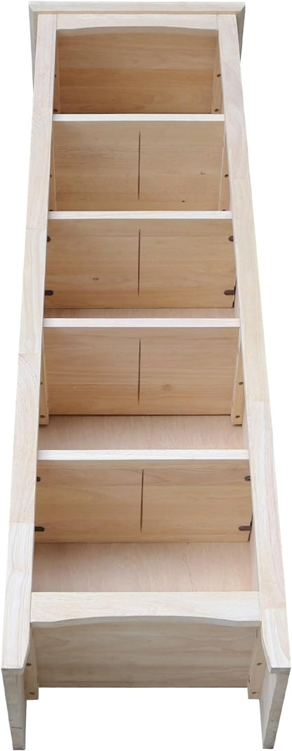 International Concepts Narrow Shaker Bookcase, 60-Inch High, Small Space - Image 8