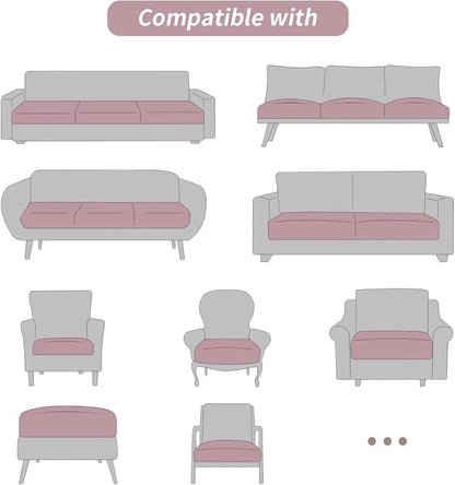 Fuloon Faux Leather Couch Cushion Slipcover, Waterproof Stretch Covers - Image 7