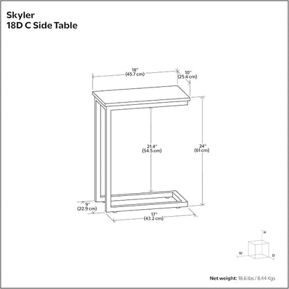 SIMPLIHOME Skyler Metal Table - Image 11