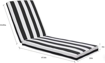 Only choice Chaise Lounge Cushions Outdoor, Fade & Water Resistant Patio Lounge - Image 2