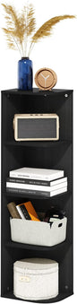 Furinno Pasir 4-Tier Corner Open Shelf Bookcase by Furinno-FitsYourSpaceFitsYourBudget