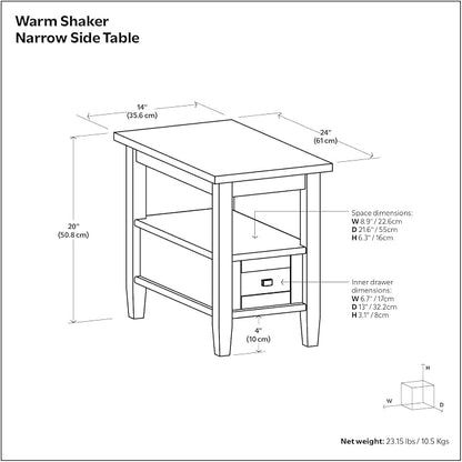SIMPLIHOME Warm Shaker Solid Wood Transitional-Style 48-inch Wide Coffee Table - Image 14