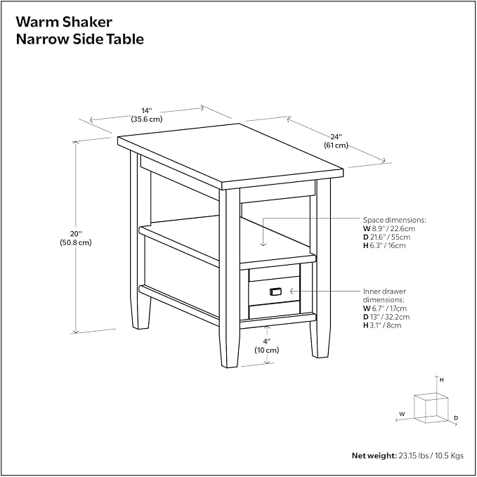 SIMPLIHOME Warm Shaker Solid Wood Transitional-Style 48-inch Wide Coffee Table - Image 13