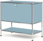 Metal Sidetable with Flap Door, 27.5" Height by SIMPLINK