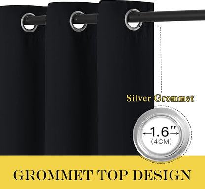 NICETOWN Blackout Bedroom Window Curtain Drape - Image 2