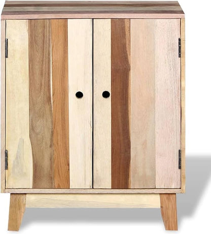Sideboard Cabinet with 2 Doors, Reclaimed Wood Storage Console Table - Image 9