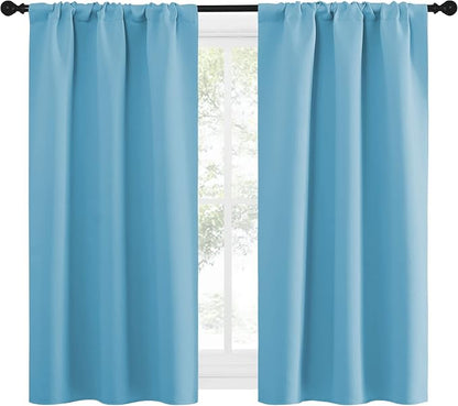 NICETOWN Kitchen Curtains for Small Windows, Privacy Thermal Insulated Blackout - Image 2