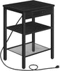 HOOBRO Side Table with Charging Station and USB Port, Small End Table by HOOBRO