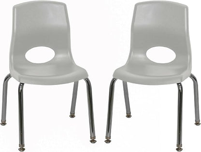 Children’s Factory MyPosture Plus 12" Chair, 2 Pack, Stackable Ergonomic by Angeles