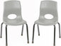 Children’s Factory MyPosture Plus 12" Chair, 2 Pack, Stackable Ergonomic by Angeles
