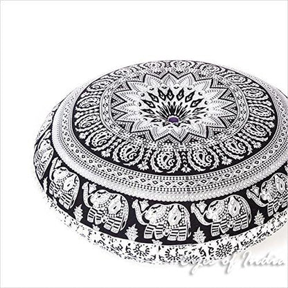 Mandala Floor Pillow Cover Meditation Cushion Seating Throw Hippie Round - Image 2