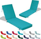 72x21x4in Lounge Cushions for Outdoor Furniture, Outdoor Lounge Chair Cushions by Odsiikly