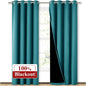 NICETOWN 100% Blackout Curtains 84 inches Long, Pair of Energy Smart & Noise by NICETOWN