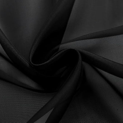 SpaceDresser Black Sheer Curtains 4 Panels Rod Pocket Semi-Sheer Curtain 45 - Image 6
