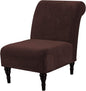 H.VERSAILTEX Armless Accent Chair Covers Thick Velvet Armless Chair Slipcovers by HVERSAILTEX