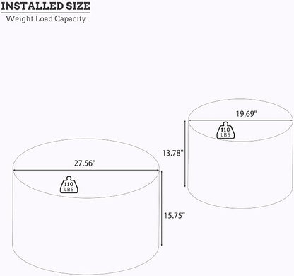 Nesting Coffee Table Set of 2 - Image 2