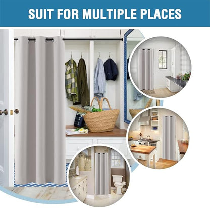 H.VERSAILTEX Doorway Curtain Blackout Closet Door Curtain Room Divider Window - Image 5