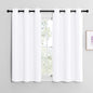 NICETOWN White Window Curtain Panels 50 inch Length, 50% Light Blocking Curtains by NICETOWN