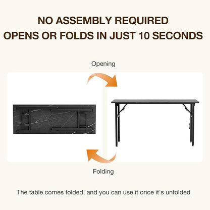 TEMI Small Computer Desk Folding Table - Image 4
