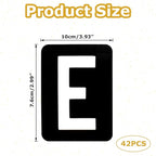 42 Pcs 3 Inch Letter Stencils,for Crafts Reusable,Letter Stencils 3 Inch,for Painting,for Painting On Wood, Wall, Fabric, Rock, Sign, DIY Art Projects