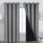 Yakamok Grey Blackout Curtains 96 Inches Long by Yakamok