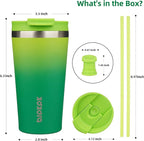 BJPKPK 18oz Tumbler With lid And Straw Stainless Steel Travel Coffee Mug Insulated Tumblers Cups,Bamboo Grove