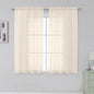 Simplebrand Rod Pocket Top Solid Voile Sheer Curtains by Simplebrand