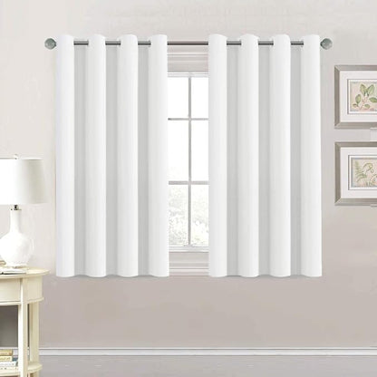H.VERSAILTEX Thermal Insulated Room Darkening White Curtains by HVERSAILTEX