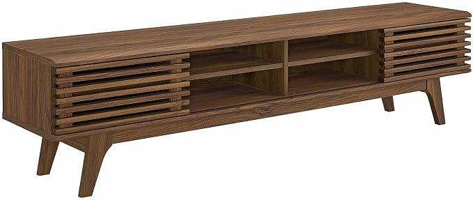 Modway Render 70" Mid-Century Modern Low Profile Media Console Entertainment TV - Image 2