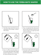 Yerba Mate Cup - Mate Gourd Set Includes Double Walled Stainless Steel Tea Cup, Tea Shaper set, Bombilla Straws, Cleaning Brush