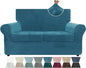ZNSAYOTX Luxury Velvet Sofa Cover 3 Piece Stretch Loveseat Covers by ZNSAYOTX