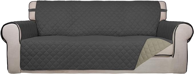 PureFit Reversible Quilted Sofa Cover Dog Couch Covers by PureFit