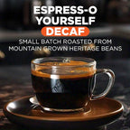Maud's Decaf Espresso Roast Coffee Pods, 18 ct, Decaffeinated Dark Roast Recyclable Single Serve Pods – 100% Arabica Coffee, Compatible with Keurig K Cups Maker