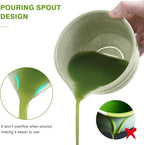 Matcha Whisk Set - Premium Complete Ceremonial Grade Matcha Set with Bamboo Whisk, Matcha Bowl with Spout, Scoop, Sifter & Holder - Authentic Japanese Tea Kit for Traditional Tea Preparation