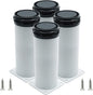 Set of 4 Adjustable Furniture Legs 8 Inch, Stainless Steel Furniture Legs by Kyuionty
