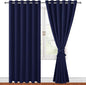 Grommet Blackout Curtains for Bedroom, 70 x 84 Inches, Window Drapes, Living by Hiasan