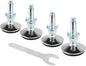 4 Set M10 Leveling Feet with 4-Pronged T Nut, Adjustable Leg Levelers Heavy by Zernmiarder