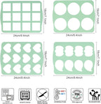 QELEG 4Pcs Cookie Molds Chocolate Chablon Cookies Stencil Mold Set for Cake Decoration QLG116/120HBGJ2393/2396