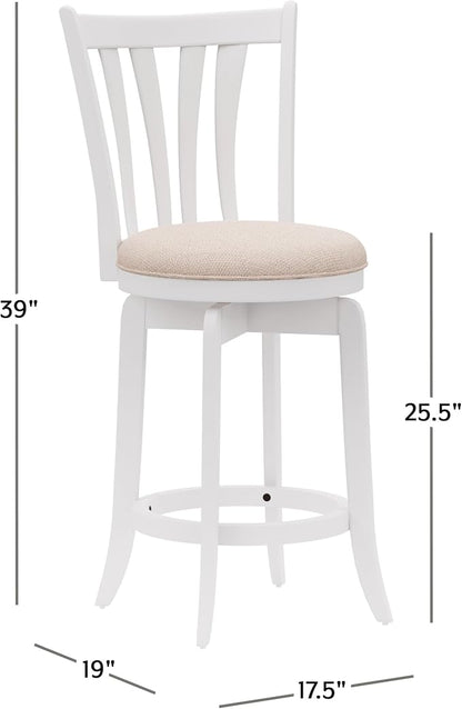 Hillsdale 25.5" Savana Wood Swivel Counter Height Stool - Image 3