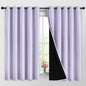 Yakamok Lilac 100% Blackout Curtains 63 Inches Long by Yakamok