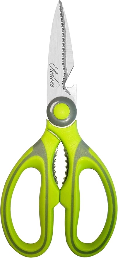 Kitchen Shears, Acelone Premium Heavy Duty Shears Ultra Sharp Stainless Steel Multi-function Kitchen Scissors for Chicken/Poultry/Fish/Meat/Vegetables/Herbs/BBQ… (Light Green)