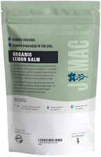 J Mac Botanicals Organic Lemon Balm (4 oz), Loose Leaf Tea, Dried Lemon Balm Tea, herbal Infusion, Lemon balm leaves, melissa officinalis tea, Certified USDA Organic