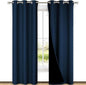 NICETOWN Moroccan Blue Full Shade Curtain Panels, Pair of Thermal Insulated & by NICETOWN