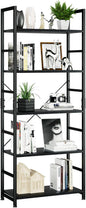 NUMENN 5 Tier Bookshelf, Tall Bookcase Shelf Storage Organizer, Modern Book by NUMENN