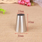 Extra Large Round Icing Tips R18L,Big Round Piping Tips for Macarons,Dollop,Cannoli,Cake Cupcake Cookies Dessert Cream Frosting Filling,3 Pcs