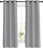 NICETOWN Silver Grey Bedroom Curtains 63 inch Length 2 Panels Set by NICETOWN